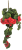 Sztuczny pelargonia pełzająca „8” czerwona 70cm