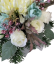 Smútočný aranžmán betonka umelé ruže, pivonky, chryzantémy a doplnky Ø 30cm x 20cm