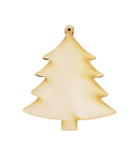 Dekoracja świąteczna Drewniane drzewko 5 cm