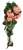 Sztuczny geranium pełzający "8" różowy 70cm