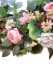 Razkošen venec iz umetnega bora, ekskluzivne vrtnice, potonike, hortenzije, gerbere in dodatki 70cm x 80cm