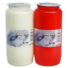 Polnjenje olja Laura 340g W07 čas gorenja 4,5 dni