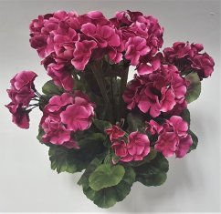 Umetna pelargonija Geranium v loncu O 25cm x višina 49cm temna. roza urnik obremenitve