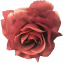 Cap de floare de trandafir O 3,9 inches (10cm) Burgundia flori artificiale