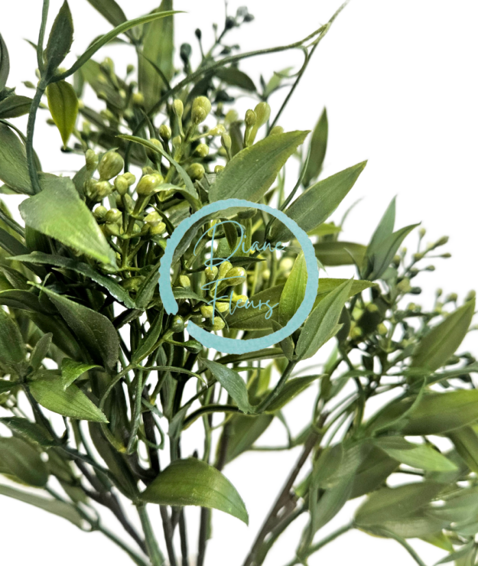 Изкуствена зелена декорация 38 см