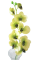 Luxury Artificial Orchid x9 Green 95cm silicone, rubber