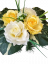 Kompozycja żałobna sztuczne róże i akcesoria 28cm x 15cm