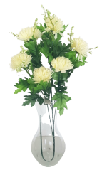 Grana Krizanteme x7 75cm kremasta umjetna