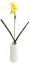 Umelý Narcis vetva 45cm sv. žltá