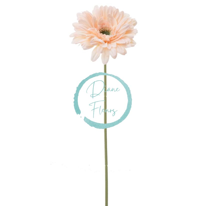 Gerbera kusová 44cm bledo-ružová umelá