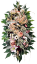 Luksuzni venec iz umetnega bora, exclusive potonike, lilije, kamelije in dodatki 75cm x 45cm