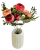 Ranunculus Букет от лютичета x5 28см червен изкуствено пресован