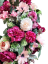 Luxusný smútočný veniec borovicový exclusive pivonky, dálie, clematis, chryzantémy, ruže a doplnky 80cm