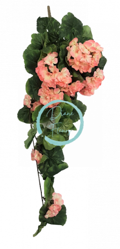 Umělý Muškát Pelargonie pnoucí "8" růžová 70cm