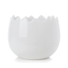 Dekoracyjna doniczka ceramiczna "muszla" o wymiarach 14,5cm x 14,5cm x 11,5cm