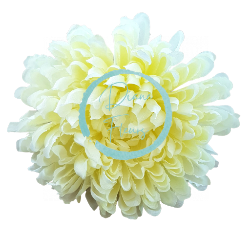 Krizantém virágfej Ø 16cm krém művirág