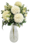 Cardo e accessori grande Mazzo 40 cm crema artificiale