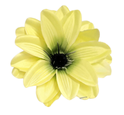 Clematis hlava kvetu Ø 11cm svetlo zelená umelá