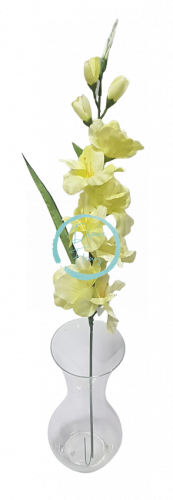 Gladiola kusová do vázy 78cm mint umelá