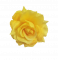 Cvetna glavica vrtnice O 10cm rumena umetna