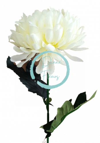 Artificial Chrysanthemum on a stem Exclusive 60cm Cream