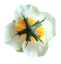 Ruža hlava kvetu 3D O 10cm žltá umelá
