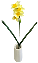 Umjetni narcis grana 45cm svijetložuti