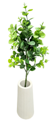 Dekorace eukalyptus umělý přízdoba zeleň 44cm