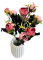 Buchet de Ranunculus x6 28cm roz flori artificiale