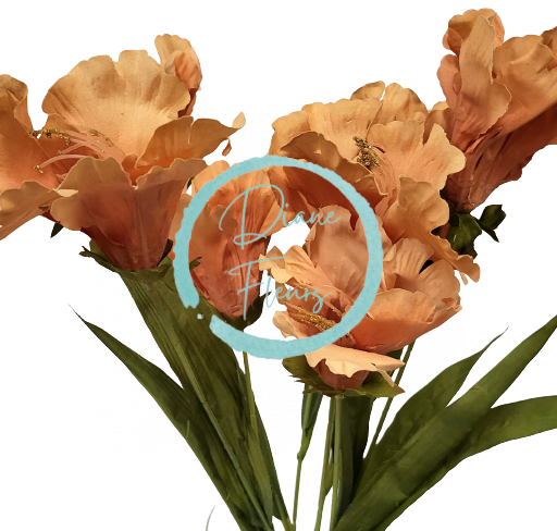 Iris kytica umelá 60cm hnedá