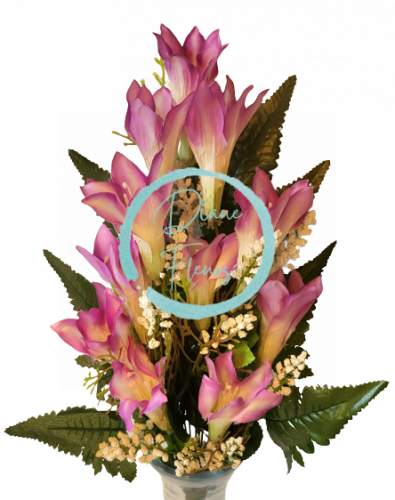 Bukiet lilii x12 fioletowy 50cm sztuczny