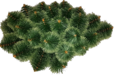 Veniec čečinový ovál 60cm x 40cm borovicový umelý