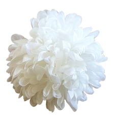 Główka kwiatu chryzantemy O 13cm biała sztuczna