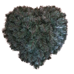 Artificial Wreath Heart Shaped Middle 65cm x 65cm