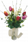 Künstliche Bunter Frühlingsstrauß Exclusive Tulpen, Eukalyptus, Accessoires 53cm