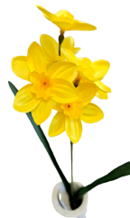 Umjetni narcis grana 45cm žuti