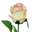 Umetni popek vrtnice na steblu 64 cm barve breskve