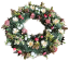 Luxusný smútočný veniec borovicový exclusive ranunculus, margarétky, chryzantémy, drobné kvietky, chmeľ a doplnky 80cm