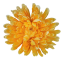 Cvetna glavica krizanteme O 16cm rumena umetna