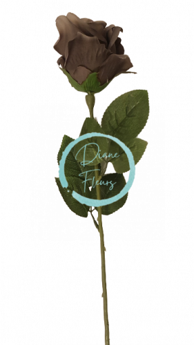 Künstliche Rose Grau 74cm