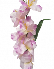 Gladiola kusová do vázy 78cm růžová umělá