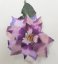 Poinsettia Euphorbia Pulcherrima 73cm violet flori artificiale