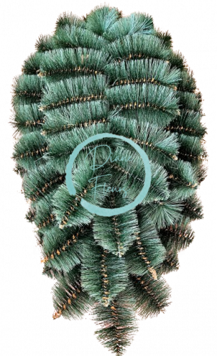 Artificial Pine Wreath Tear Shaped Big 95cm x 50cm