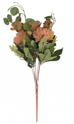 Chryzantémy kytice "7" 40cm růžová umělá