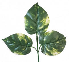 Artificial Decoration Leaf x3 35cm Green