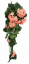 Sztuczny geranium pełzający "8" różowy 70cm