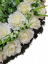 Smútočný veniec slza Ruže, Eukalyptus & Doplnky 70cm x 35cm