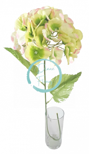 Hortenzija kremasta, zelena, ružičasta 60cm umjetna