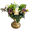 Sympathy arrangement with Angel made of artificial Gerberas and Accessories Ø 30cm x 28cm - the candle is included