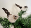 Świąteczny ptaszek z spinaczem 2 szt. 15cm x 4cm - cena dotyczy 2 szt